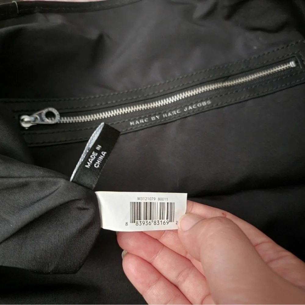 Marc by Marc Jacobs monogrammed PVC leather strap tote bag